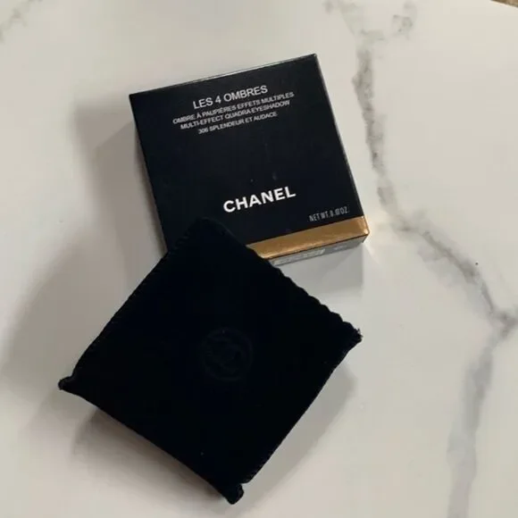 CHANEL LES 4 OMBRES OMBRÉ PAULIÈRES EFFETS MULTIPLES EYESHADOW QUAD 303 - Picture 8 of 9